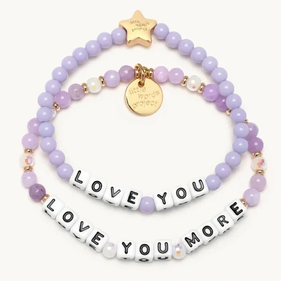 little words project "Love You & Love You More" Bracelet Set - Picture 2 of 2